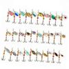 30 Pcs Iron Plate Lure Various Size Weight Colors Vivid Bright Colorful Stickers Metal Fishing Bait