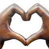 11 cm * 18,5 cm Harz Liebe Herz Hand Figurine Skulptur Statue Skulptur Home Office Desktop Dekoration Ornament Weihnachten Geschenk