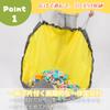 All Trust Toy Storage Bag, Block Storage, Play Mat, Mess Prevention, Tidy Up for Kids (Dark Gray)