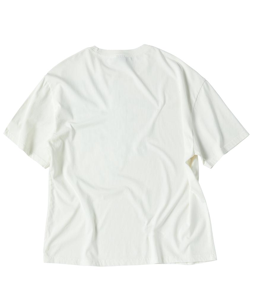 TRAVEL Genesis Pigment Short Sleeve T-Shirt Cream