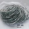 1Pcs Single Row Cubic Zirconia Tennis Bracelet Silver Color Elastic Bangle for Women Multi Layered Wearing Streetwear Jewelry