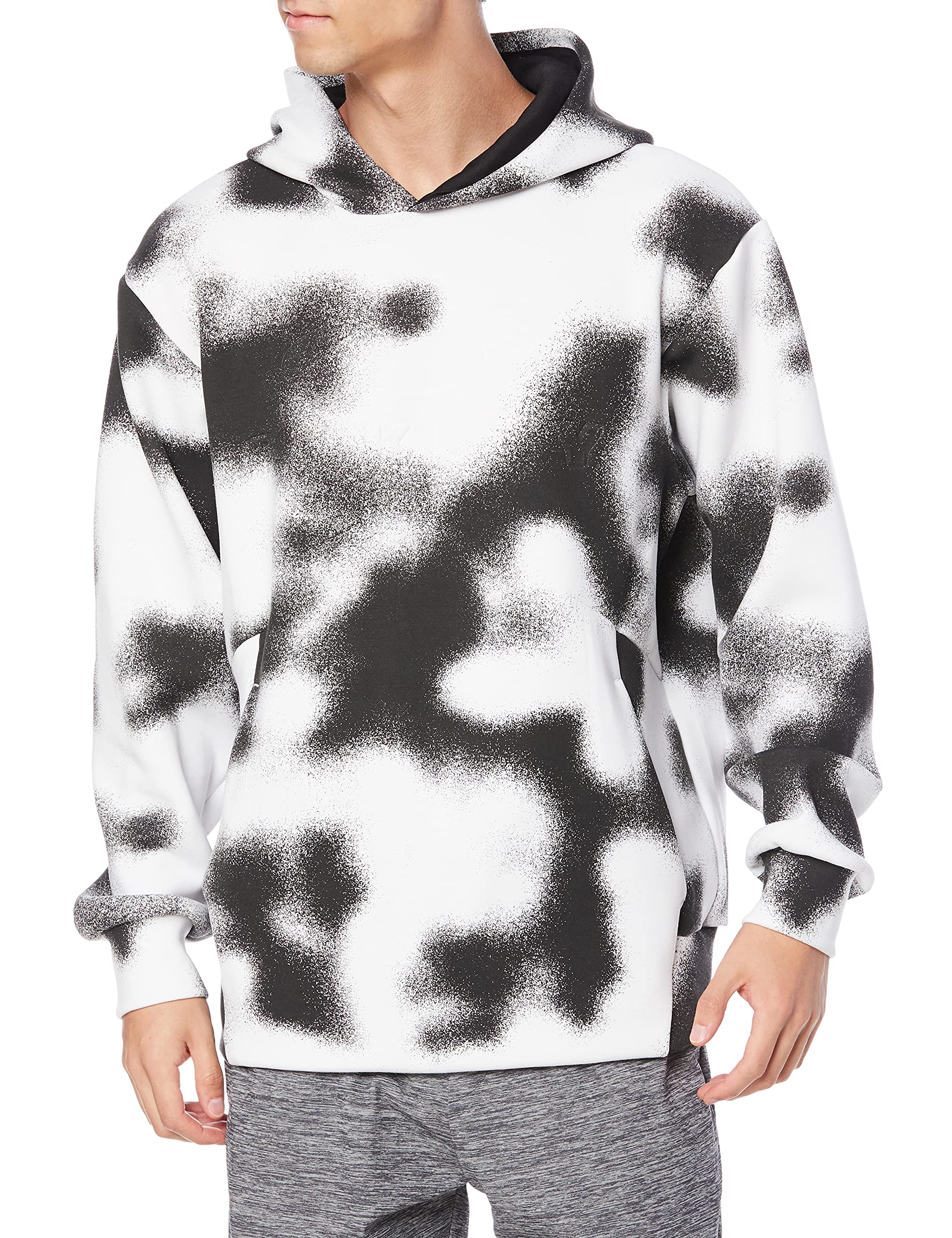 

Trainer ENHANCE QD FLEECE HOODIE WHITE PRINT XS size [Oakley] 11.7 (Japanese S)