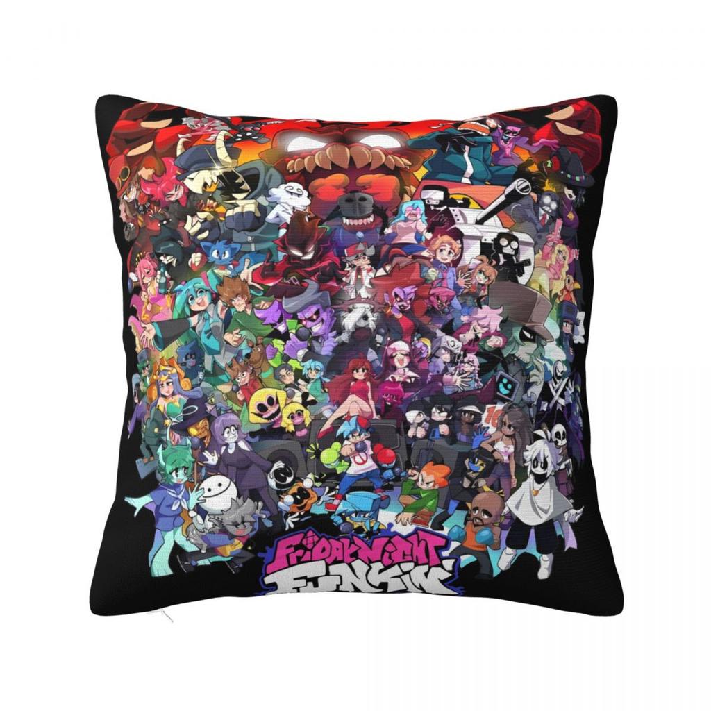 Credits To RealDazzen Friday Night Funkin Pillow Covers Living Room Cushion Case Cool Home Decoration Throw Pillow Case