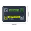 Departures And Arrivals Airport Sign Front Door Floor Entrance Mats Indoor  Kitchen Bathroom Doormat Balcony Carpet Rug