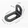 10Pcs Metal Corner Braces Brackets Right Angle L Shape Brace Bracket Black