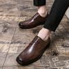 Fashion Mens Leather Loafers Non Slip Walking Flats Breathable Outdoor Slip on Casual Shoes for Male Work Office Driving Sneakers Size48