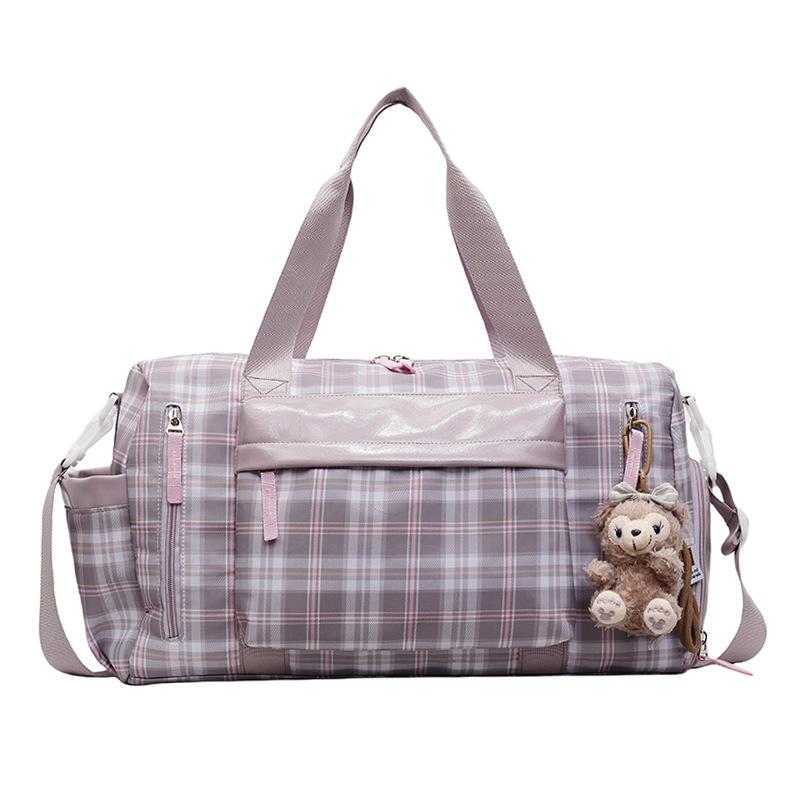Korean version of the new travel bag, short-distance fitness bag, hand case, trolley case, luggage bag, sports simple casual yoga bag