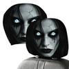 2 stuks Griezelige Hoofdsteunhoes Halloween Decoratie Accessoires Grappige Auto Hoofdsteun Beschermer voor Mannen Vrouwen Familie Vrienden