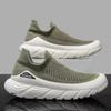 Herren-Schlupfschuhe, modische Sneakers, leichte Laufschuhe für Männer, gestricktes Mesh, Workout, atmungsaktiv, lässig, rutschfest, Tennis-Outdoor-Sneaker