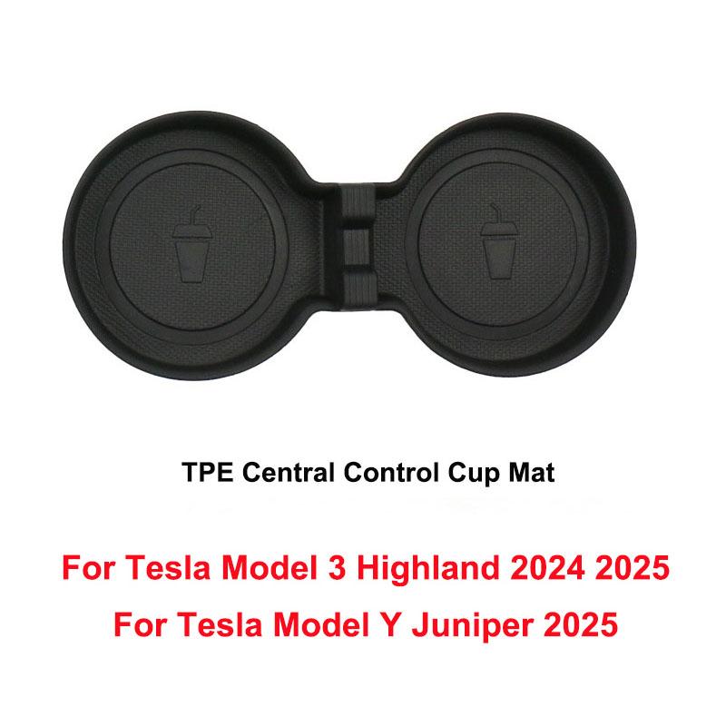 For Tesla New Model Y Juniper 2025 Model 3 Highland 2025 Storage Box Center Armrest Hidden Box Cup Holder Organizer Accessories