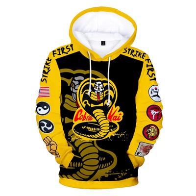 Mode Hoodies Cobra Kai TV Serie 3D Druck Sweatshirt Männer Frauen Casual Streetwear Hoodie Harajuku Kinder Junge Mädchen Mäntel Kleidung