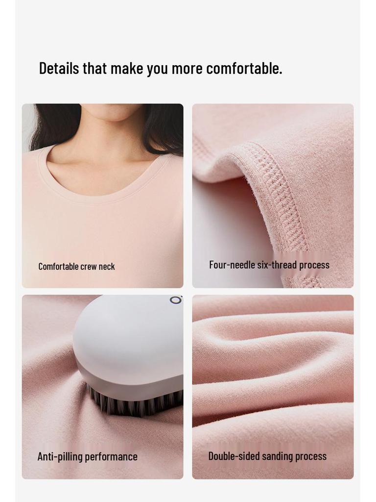 Women's Acrylic Thermal Fleece-Lined Underwear Set