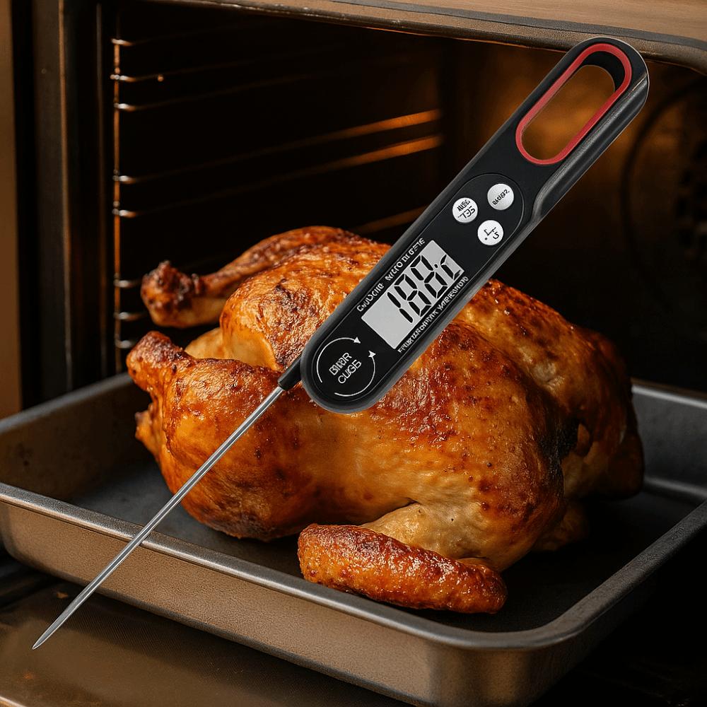 Switchable Units Digital Meat Thermometer Instant Read Food Temperaure Sensor Oven