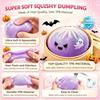 Halloween Knödel Stressball, Niedliches Geist Monster Brötchen Knet-Fidget-Spielzeug mit Mini-Dampfgarer-Box