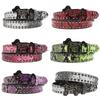 Y2K Punk Rhinestone Rivet Belt with Snake Skin Pattern & Yabby Decoration