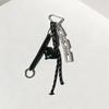 Yogodlns Bag Keyring Braided Women with Spring Rope Red Heart Hanging Decorations Bag Charm Luxury Gift