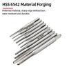 Metric Tap HSS 6542 Mini Thread Tap Drill Bit M1-M3.5 Straight Flute Machine Screw Tap Adjustable Tap Wrench M1-M8 Tapping Tool