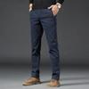 Herbst- und Winter Herren Plüsch Dick/Normal High-End Freizeithose Slim Fit Gerades Bein Business Elastisch Vielseitig Lange Hose für Herren