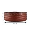 Retro Bamboo Woven Basket for Tea Set Storage | Bamboo Handle Food Container | Chinese Gongfu Tea Storage Box