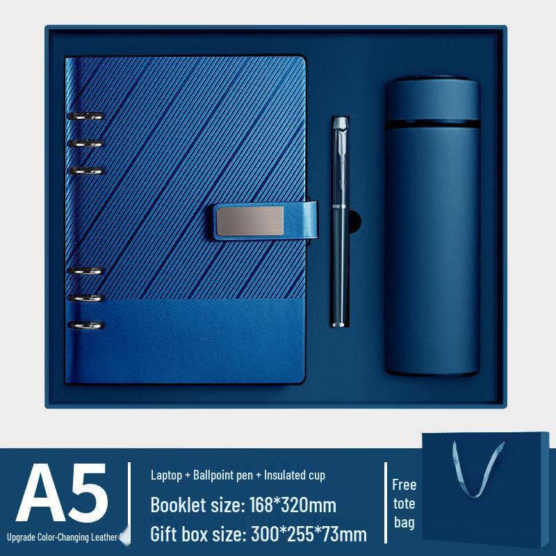 Custom A5 Ring Binder Notebook Gift Set with Logo - Holiday Souvenir Box
