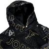 Jordan Letter Print Hooded Pullover Sweatshirt Kids sweatshirts Black 95C017-023