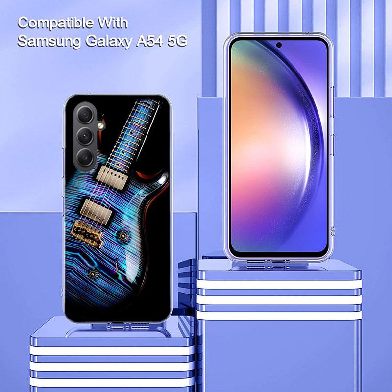 Eddie Van Halen Graphic Guitar Phone Case for Samsung A16 A26 A36 A56 A17 A37 A57 A07 A06 A02S A03 A04S A05S Galaxy Note 20 10 A