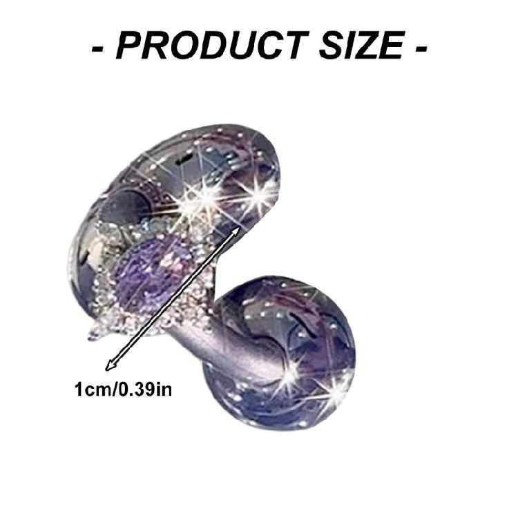 Schimmernde Abnehmbare Ohrclip-Dekorationen Für Offene Kopfhörer Drehbar Imitation Strasssteine Schmuck DIY Upgrade-Kit