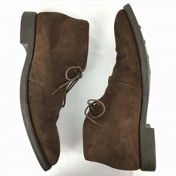 Finsbury Goodyear Welted Suede Leather Chukka Boots Dark Brown Size 11 29.5(USED)