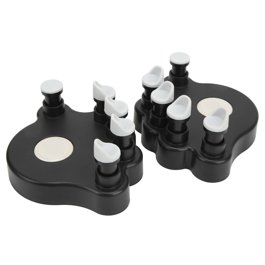 2PCS Piano Finger Exerciser Silicone Hand Grip Trainer Ergonomic Tension Strengthener