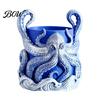 Unique Plant Gift for Gardeners 3D Printed Octopus Planter, Planter with Tray, Holder, Nautical Coastal Modern Home Decor Indoor Outdoor Holder