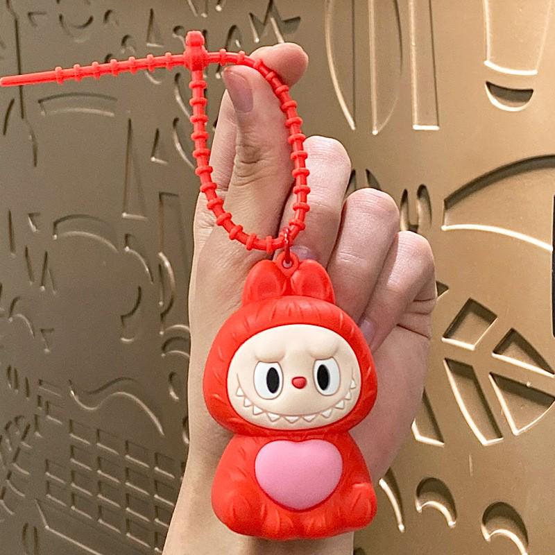 Kreskówkowy Uroczy Portfelik na Monety Labubu i Brelok Etui na Karty – Prezent dla Dzieci i Torebka na Słuchawki