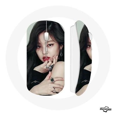 Draadloze Muis - Blackpink - Jennie Solo - USB Wifi Inbegrepen - Compatibel met Mac en PC - Zwart