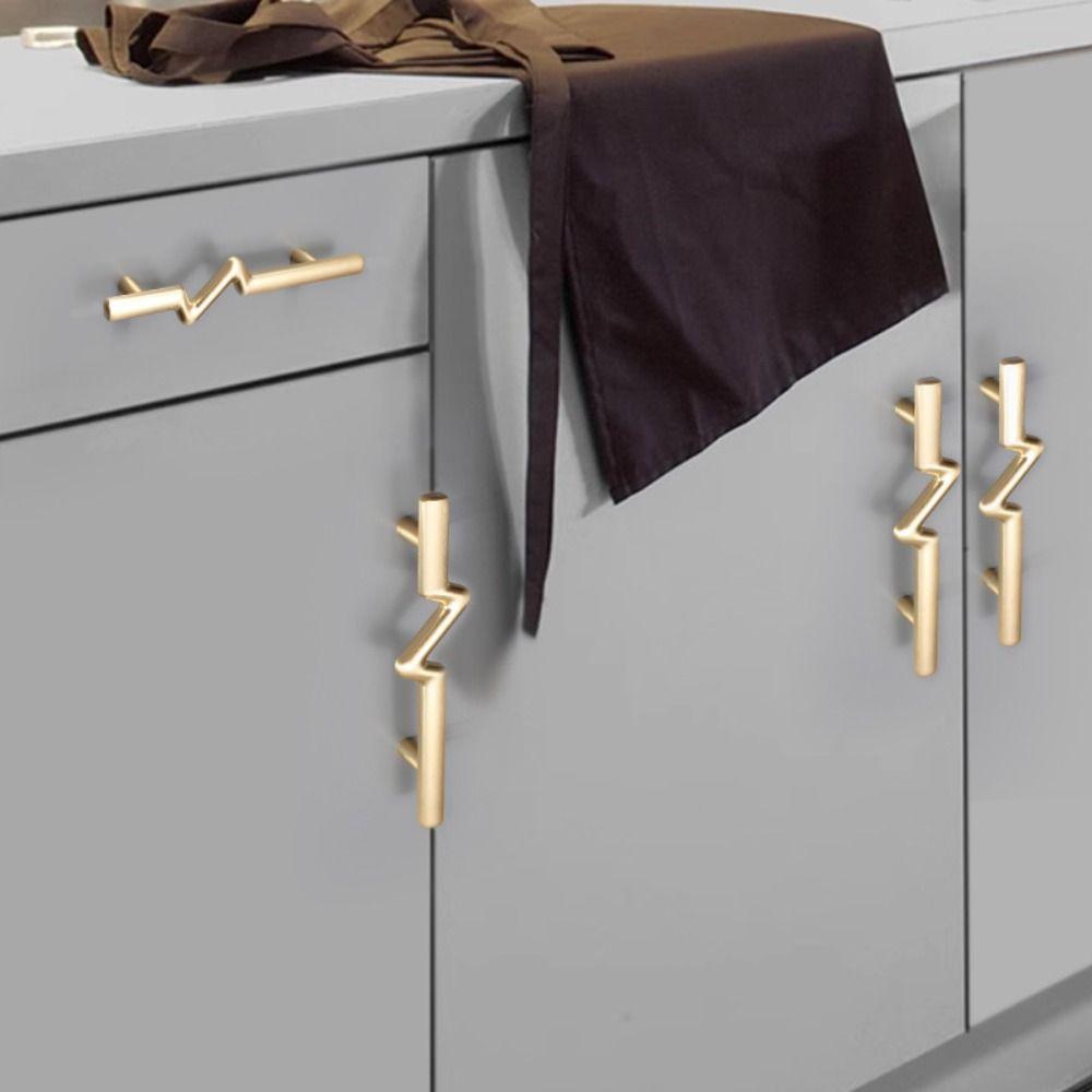 2pcs Modern Cabinet Handles Simple Drawer and Cabinet Drawer Knobs  Wardrobe Doors