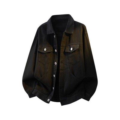 Dongjie No Logo Flus Spring Unisex Washed Jacket for Men and Women, Simple Coat, Versatile and Trendy