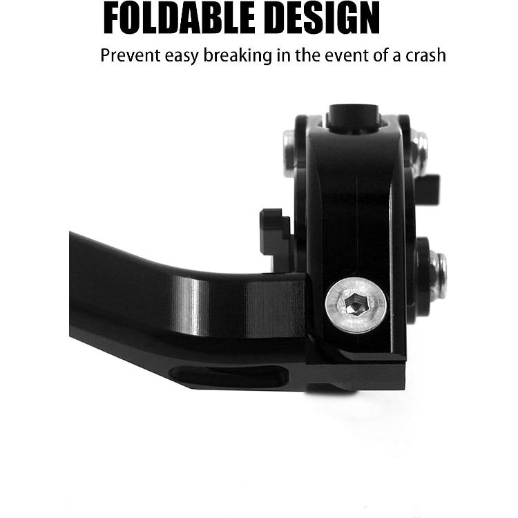 CHIFUN Brake Lever and Clutch Lever Set Replacement for Kawasaki Ninja 400 Ninja 300R 250R Z300 Aluminum Motorcycle Handlebar Lever Foldable Length