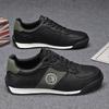 Leather Running Shoes for Men Casual Skate Shoes Sneakers-luxury Skateboard Trainers Free Shipping