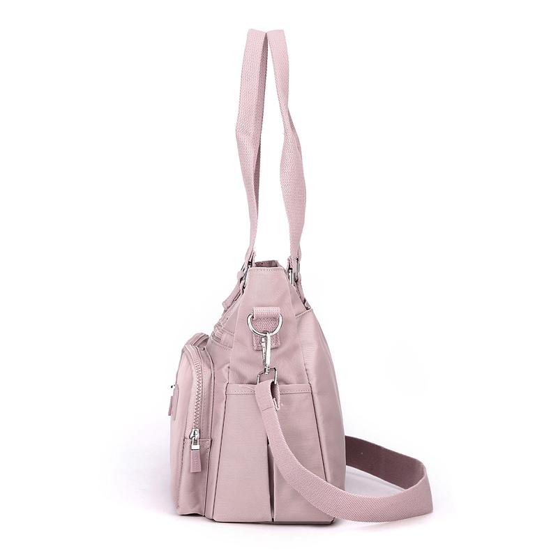 Skulderveske Dame Nylon Crossbody Bag Stor kapasitet Mors veske