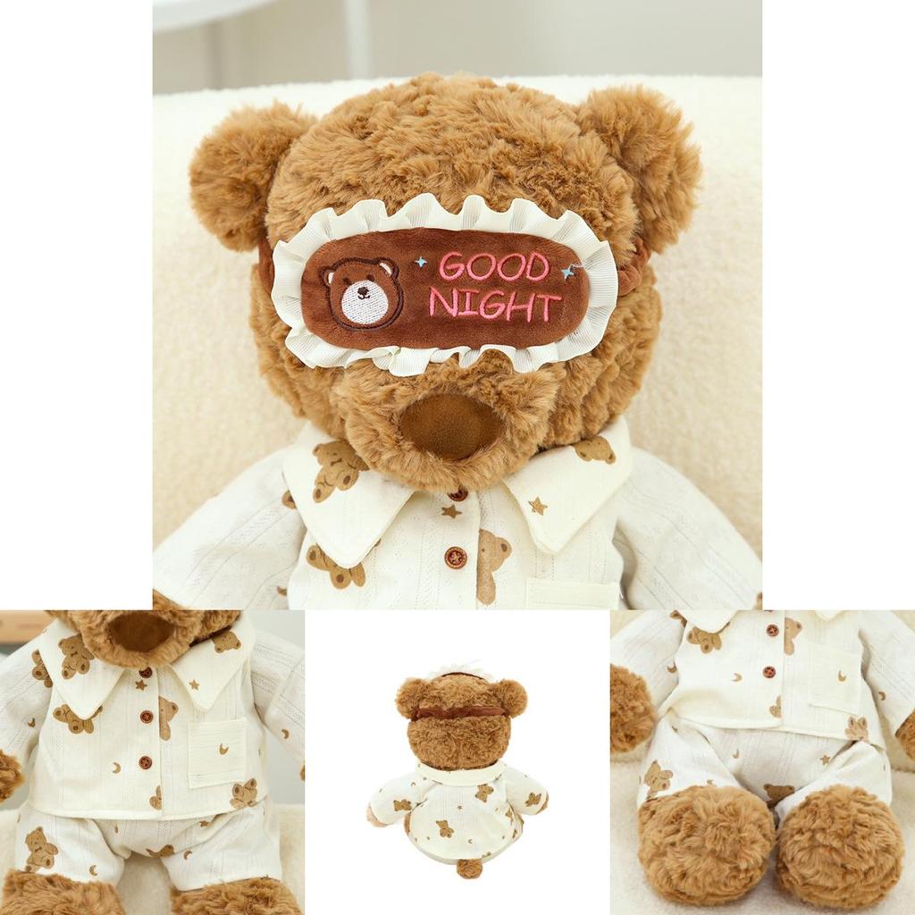 Adorable Lion Bear Plush Toy With Soft Pajamas For Cuddle And Comfort Gifts