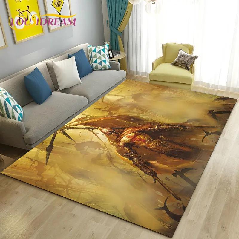 Cavalier Knight Templar Crusaders Game Area Rug Large,Carpet Rug for Living Room Bedroom Sofa Doormat Kitchen,Non-slip Floor Mat