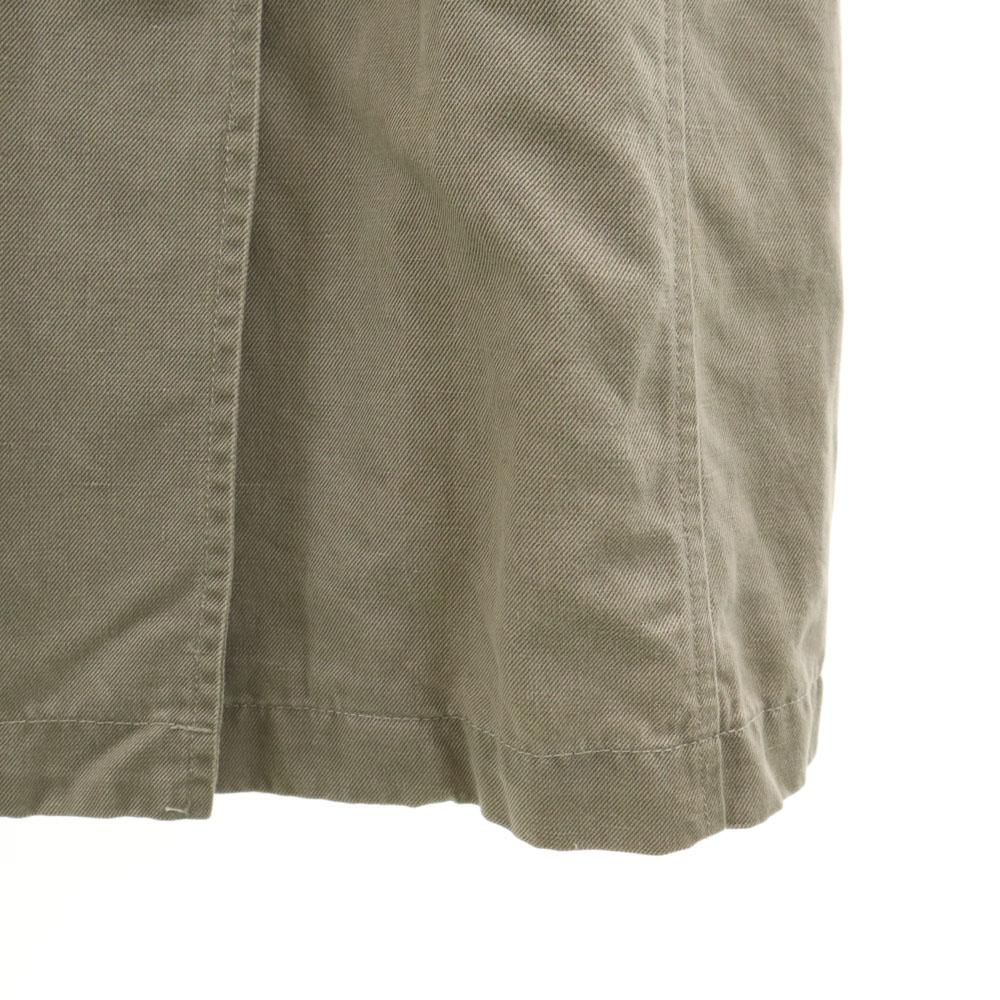 WOOLRICH Linen Blend trench coat XL khaki Denim Women Used