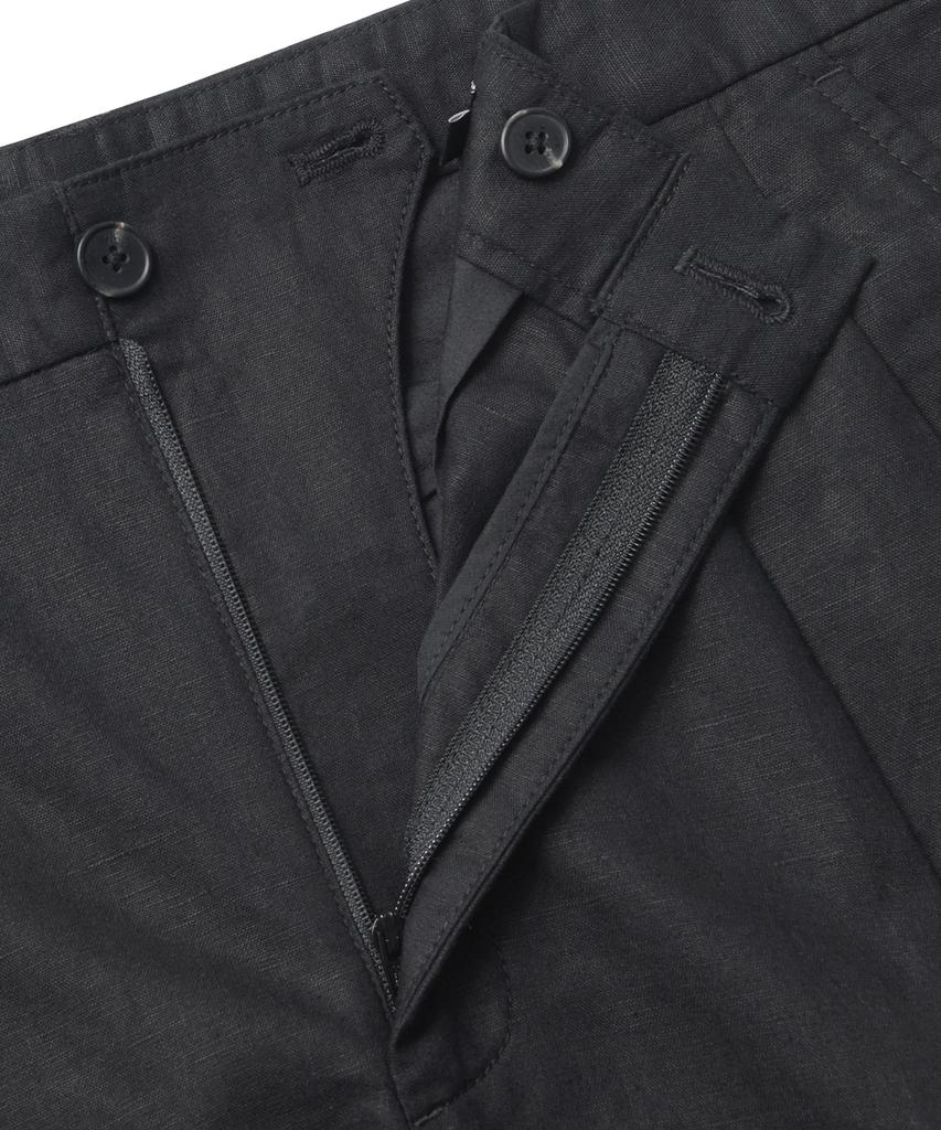 MUSINSA STANDARD Cotton Linen Two-Tuck Wide Pants [Gunmetal]