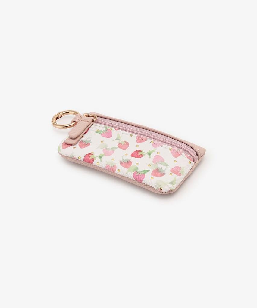 Afternoon Tea Living JS21 Strawberry Multi-Case with Carabiner, White