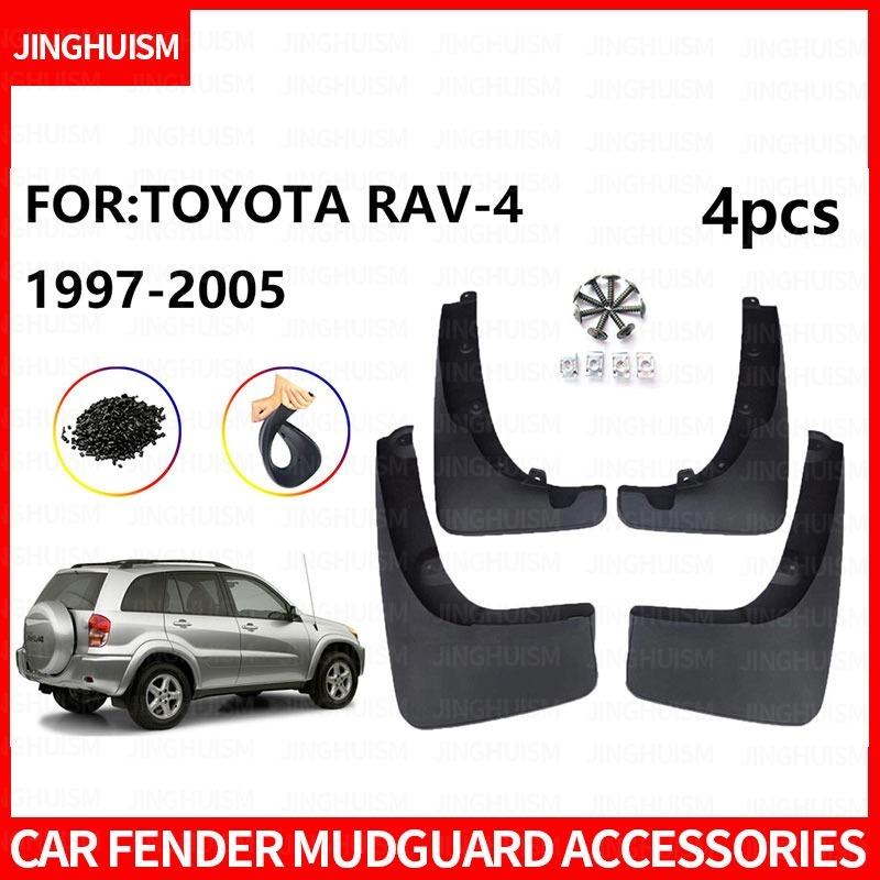 Mudguards FOR Toyota RAV4 RAV-4 2000-2005 Auto Mud Flaps Exterior Styling Accessory ABS Plastic Anti Splash Mudguards Custom Fit