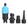 SUPs Pump Adapter Inflatable Air Valve Adaptor with 3 Air Faucet for Paddle Board Canoe Assault Boat