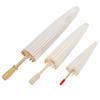3PCS Blank Paper Umbrella 20cm 30cm 40cm DIY Hand Painted Chinese Umbrella with Log Handle for Photography Props Role