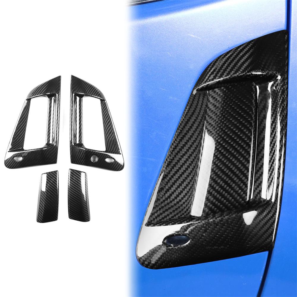 Real Carbon Fiber Exterior Door Handle Cover For 09-21 Nissan 370Z Z34 RHD Only