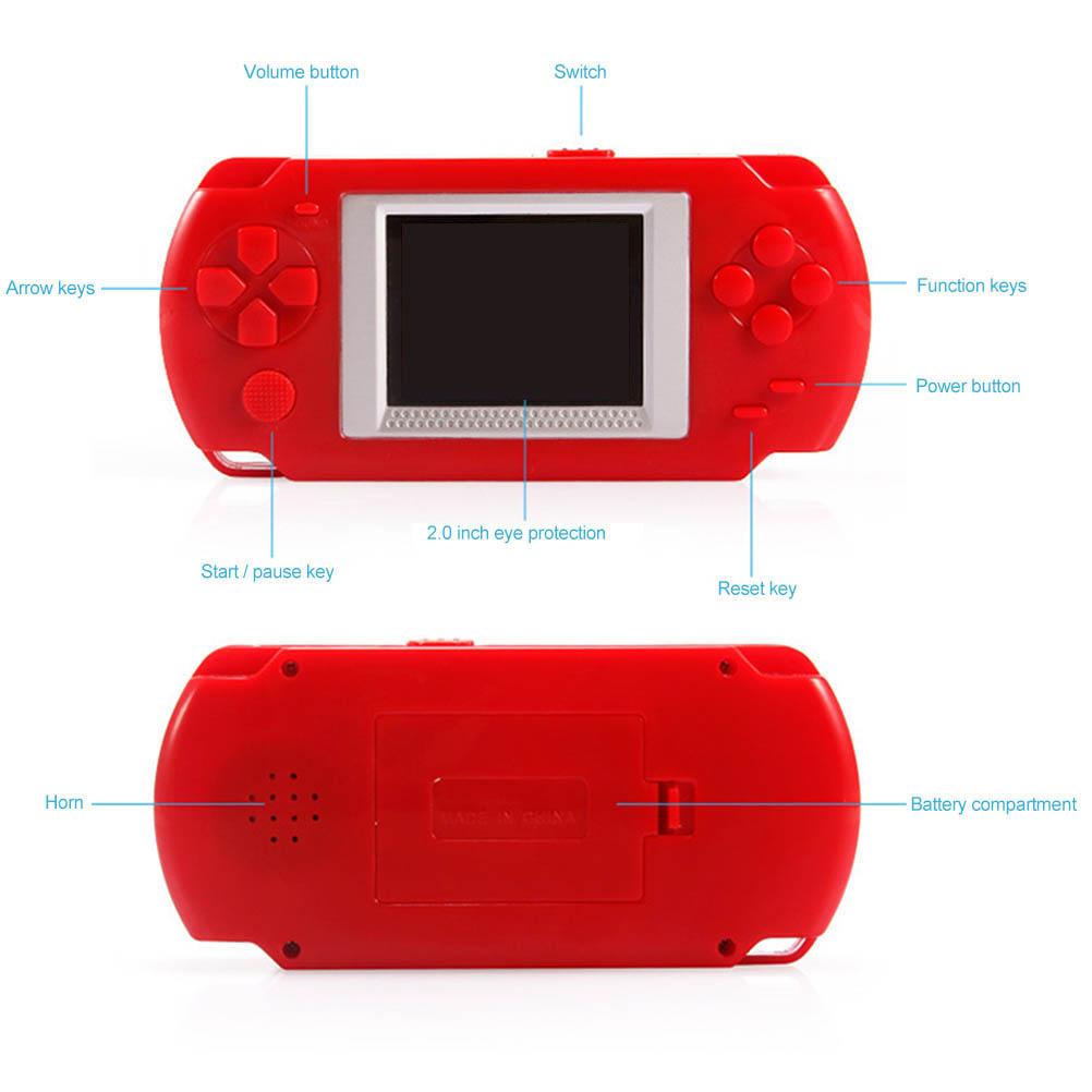 Retro Handheld-Spielkonsole Eingebaute 268 klassische Spiele 2,0-Zoll-LCD-Bildschirm Arcade-Stil Video