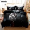 3D Printed African Parrot Bedding Set Down Quilt Cover With Pillowcase Double SIngle King 3D Printed Anime My Dress-U