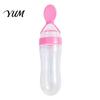 Soft Tip Spoon for Baby Silicone Squeeze Spoon, Single-handed Rice Cereal Bottle with Shower Gift Newborns Flow Control, Easy Clean Dispensing Infant