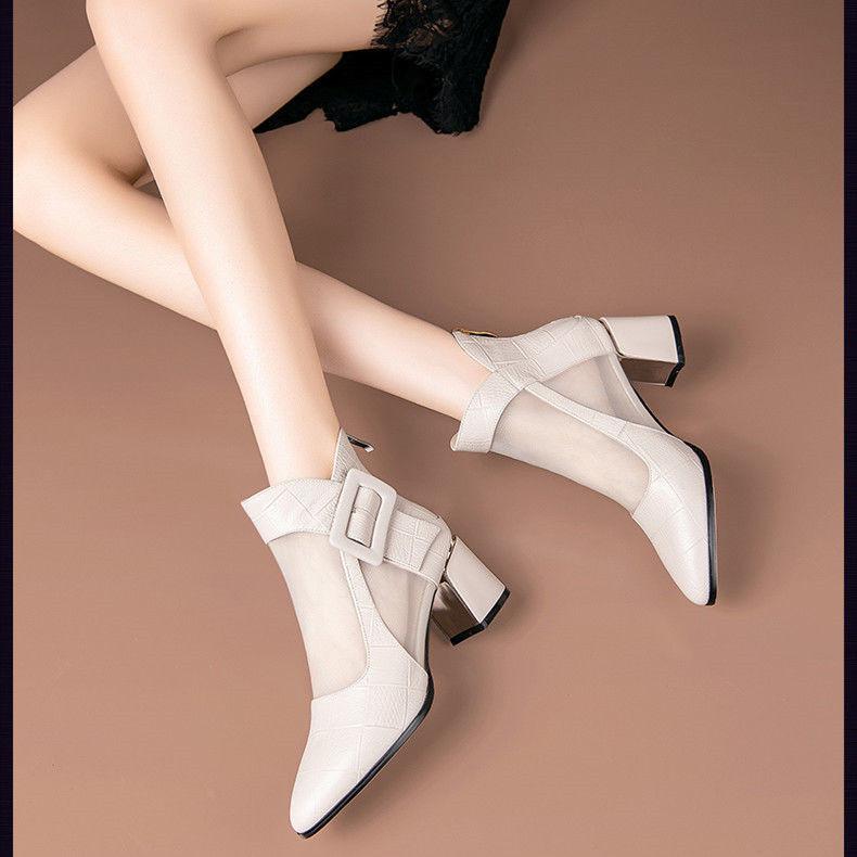 Summer Martin Womens Boots Sandals Outdoor Leisure Breathable Heels High